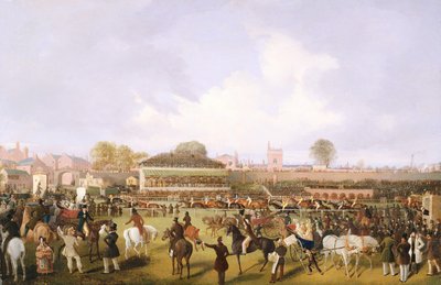 Lord Westminsters Kardinal Puff, mit Sam Darling, gewinnt den Handwerkerpreis, Chester, ca. 1839 von William Tasker